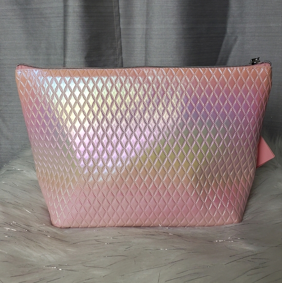 JUICY COUTURE pink metallic mermaid quilted cosmetic bag - Picture 4 of 7